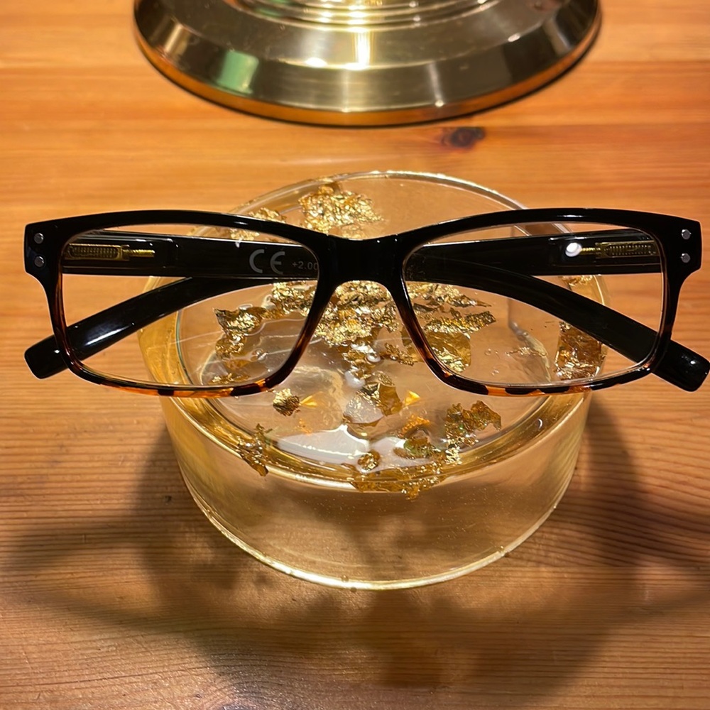 Tortoise Shell Reading Glasses +2 – Chic Fall Accessory, Everyday Readers EUC